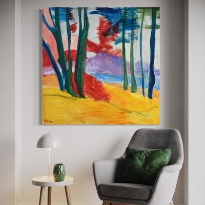 111 Original Oil Painting "View from Legion of Honor Museum" by Ellen Into