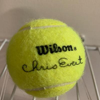 Chris Everett Signed Tennis Ball