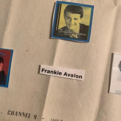 Frankie Avalon Autograph & Vintage 45 Framed