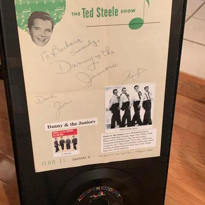 Frankie & The Juniors Autograph & Vintage 45