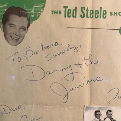 Frankie & The Juniors Autograph & Vintage 45