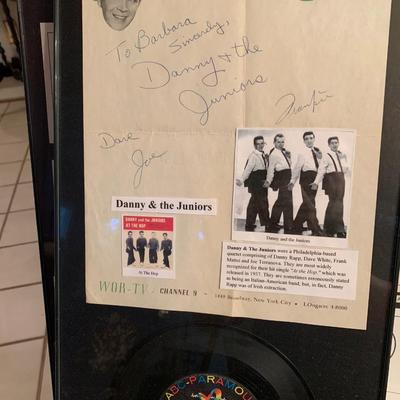 Frankie & The Juniors Autograph & Vintage 45