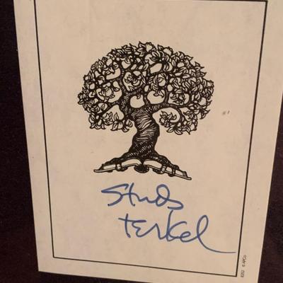 Authors Book Plate Autograph Collection Tudrow John Madden Dan Rather Mary Higgins Clark +++