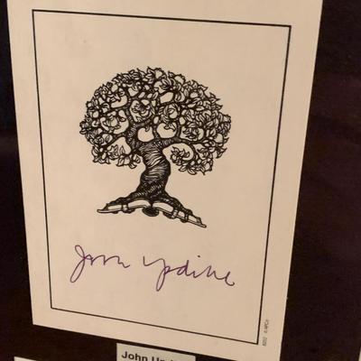 Authors Book Plate Autograph Collection Tudrow John Madden Dan Rather Mary Higgins Clark +++