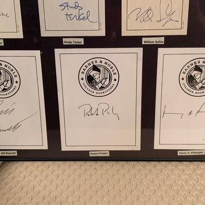 Authors Book Plate Autograph Collection Tudrow John Madden Dan Rather Mary Higgins Clark +++