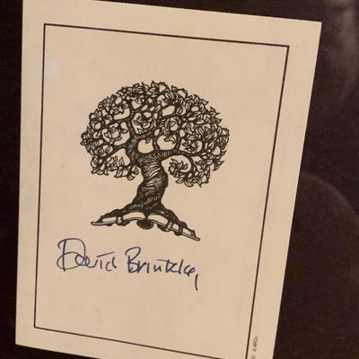 Authors Book Plate Autograph Collection Tudrow John Madden Dan Rather Mary Higgins Clark +++