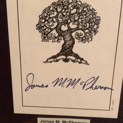 Authors Book Plate Autograph Collection Tudrow John Madden Dan Rather Mary Higgins Clark +++