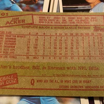 Bluejays Baseball Cards