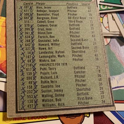 Vintage Astro Baseball Cards