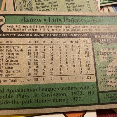 Vintage Astro Baseball Cards