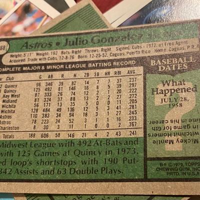 Vintage Astro Baseball Cards
