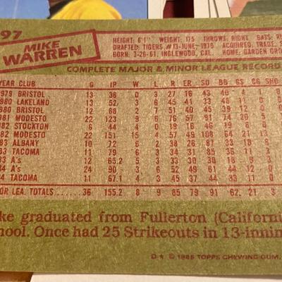 Vintage A’s Baseball Cards