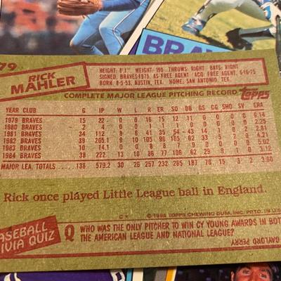 Vintage Braves Baseball Cards