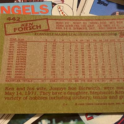 Vintage Angels Baseball Cards