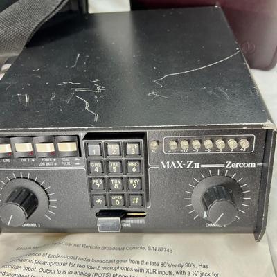 Max-Z Zercom vintage untested radio broadcast gear.