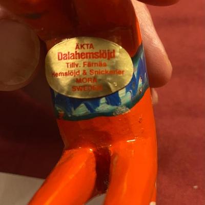 Vintage Swedish Dala Horse Figure