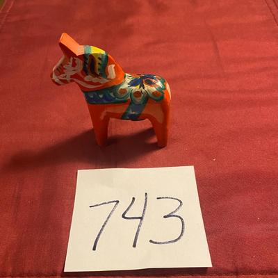Vintage Swedish Dala Horse Figure
