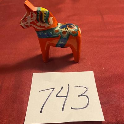 Vintage Swedish Dala Horse Figure
