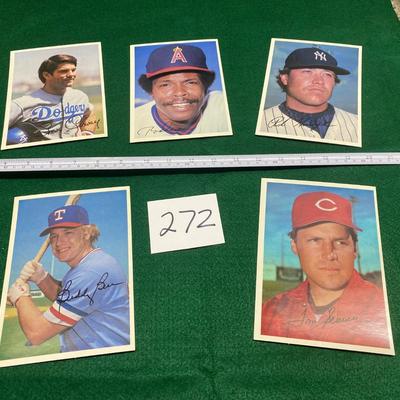 1981 5”x7” Topps Baseball Cards