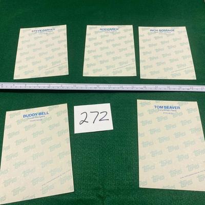 1981 5”x7” Topps Baseball Cards