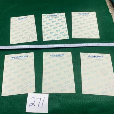 1981 5”x7” Topps Baseball Cards