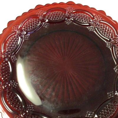 Avon Ruby Red Cape Cod Dishes