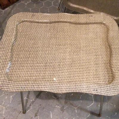 MCM TV Trays Set With Holding Stand