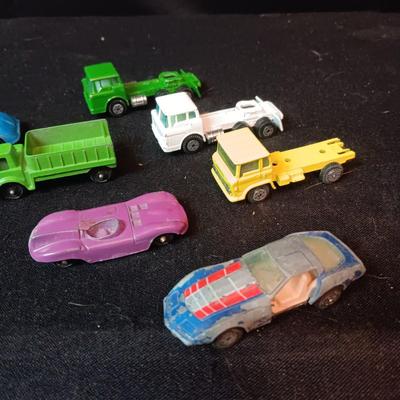 OLD METAL CARS AND TRUCKS
