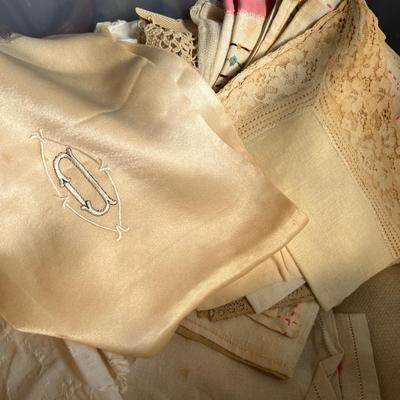 Big Lot Antique Vintage Linens Kids Clothes