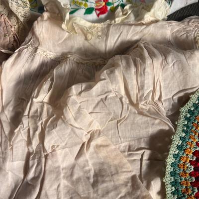 Big Lot Antique Vintage Linens Kids Clothes