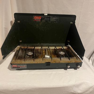 Cinsa Enamelware & Coleman Two Burner Stove (BB-MG)