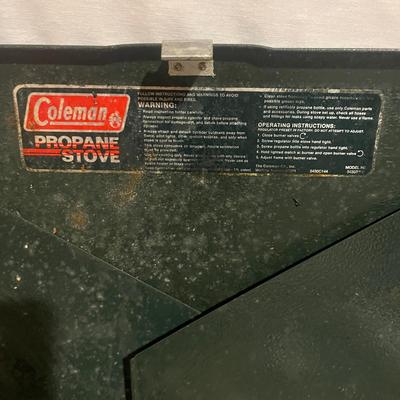 Cinsa Enamelware & Coleman Two Burner Stove (BB-MG)