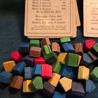 Vintage Monopoly Game Pieces and Parts