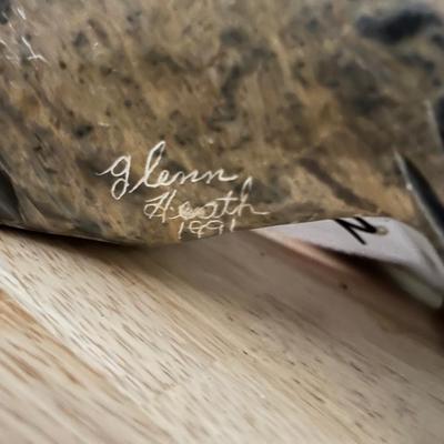 Signed Fish Statue-Glenn Heath 1991