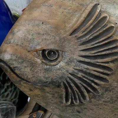 Signed Fish Statue-Glenn Heath 1991