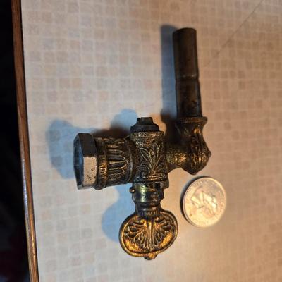 Antique Victorian Brass Gas Valve