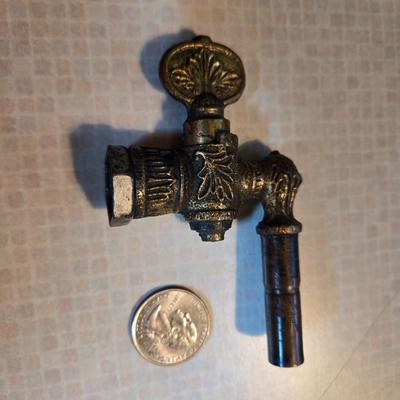 Antique Victorian Brass Gas Valve