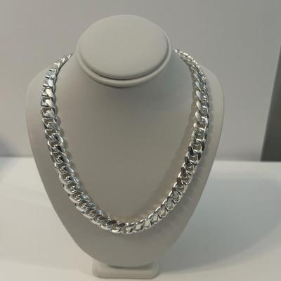 Miami Cuban Silver Chain 146.57 Fine New