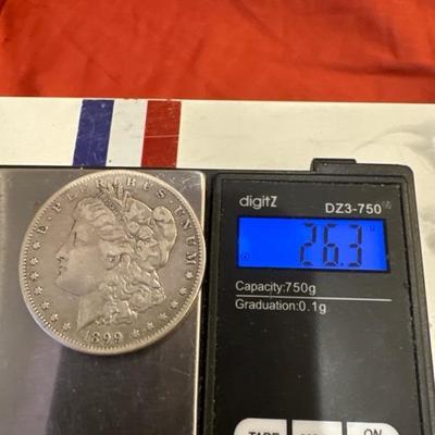 1899 O Morgan U S 1$ XVF SILVER