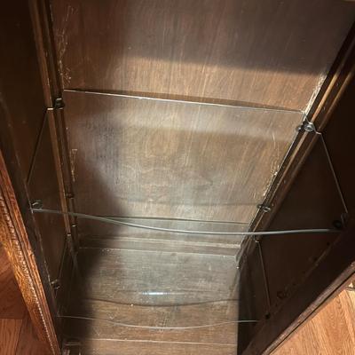 Solid Wood Cabinet With Glass Door & Shelves (BBC-MG)