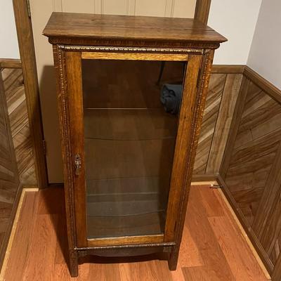 Solid Wood Cabinet With Glass Door & Shelves (BBC-MG)