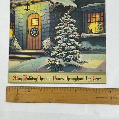Vintage 1938 Calendar