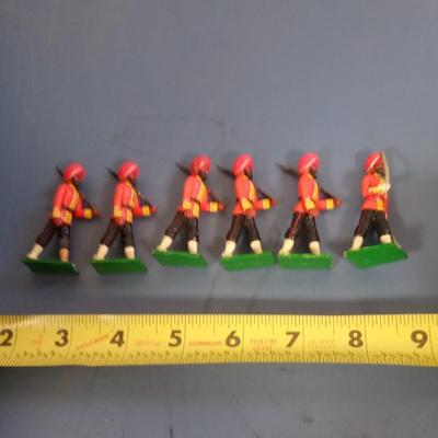 LOT 94 SIX METAL SOLDIERS