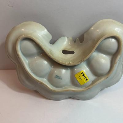 Antique Hand Painted Early Nippon Porcelain Deviled Egg Dish in VG Preowned Condition.