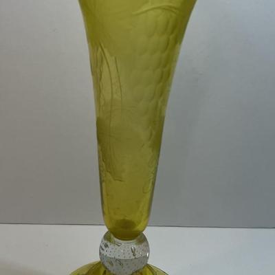 Antique Pairpoint 12" Art Glass Vase in Very Good Preowned Condition as Pictured.