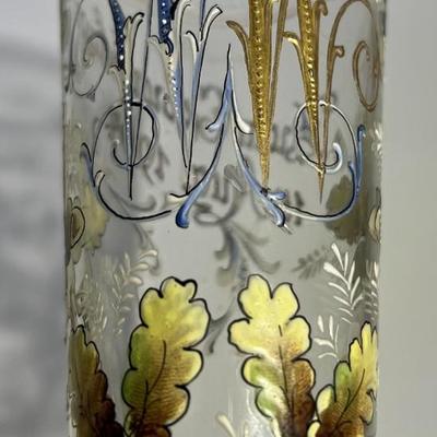 Antique 1904 Birthday Celebration Tall Beer Glass in Very Good Preowned Condition as Pictured.