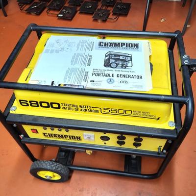 Lot #97 Champion 6800 Gas Powered Generator - Tested