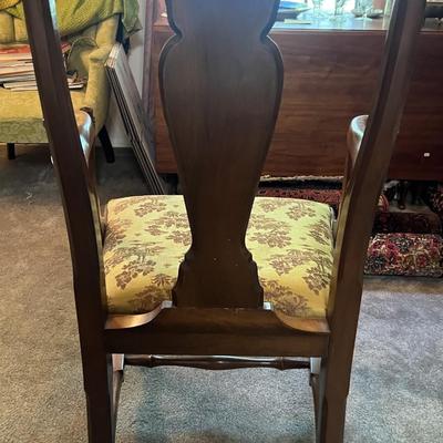 Vintage Mid-Century Armed Dining Room Chair Preowned from an Estate as Pic'd.