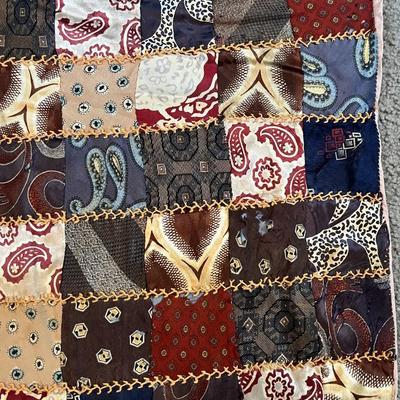 Vintage/Antique Hand Made Embroidered Quilt Stitch Hanging Decor 16.5" x 24" as Pictured.