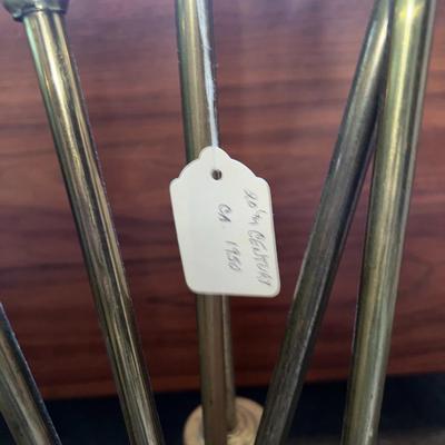 Vintage Lot of Mid-Century Brass Fireplace Tools as Pictured.